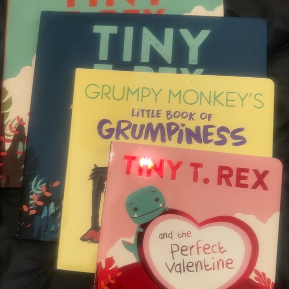 Three Tiny T. Rex and Grunpy Monkey Books - Picture 6 of 6